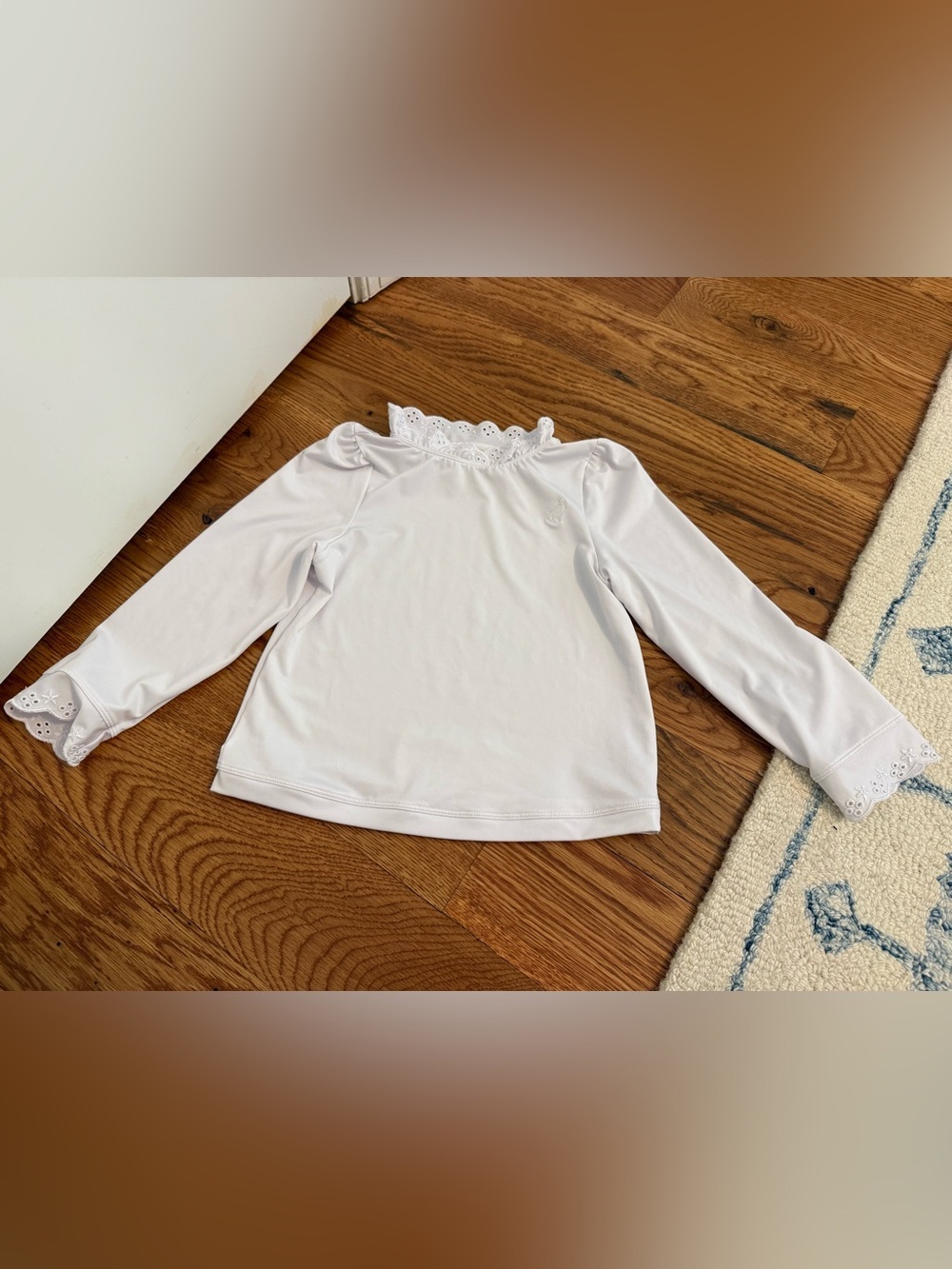 TBBC The Beaufort Bonnet Company Winnie's Wave Spotter Swim Shirt Size 5 Eyelet